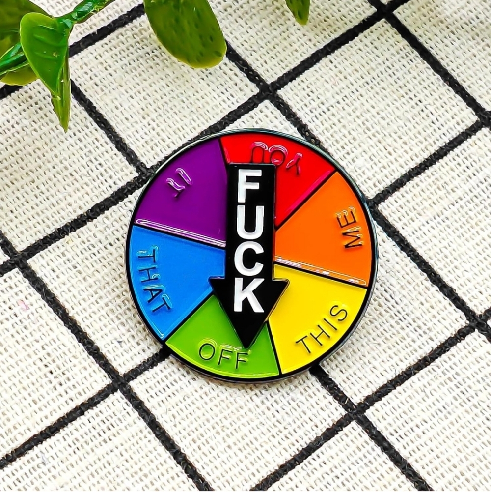 Colorful Spinner Enamel Pin